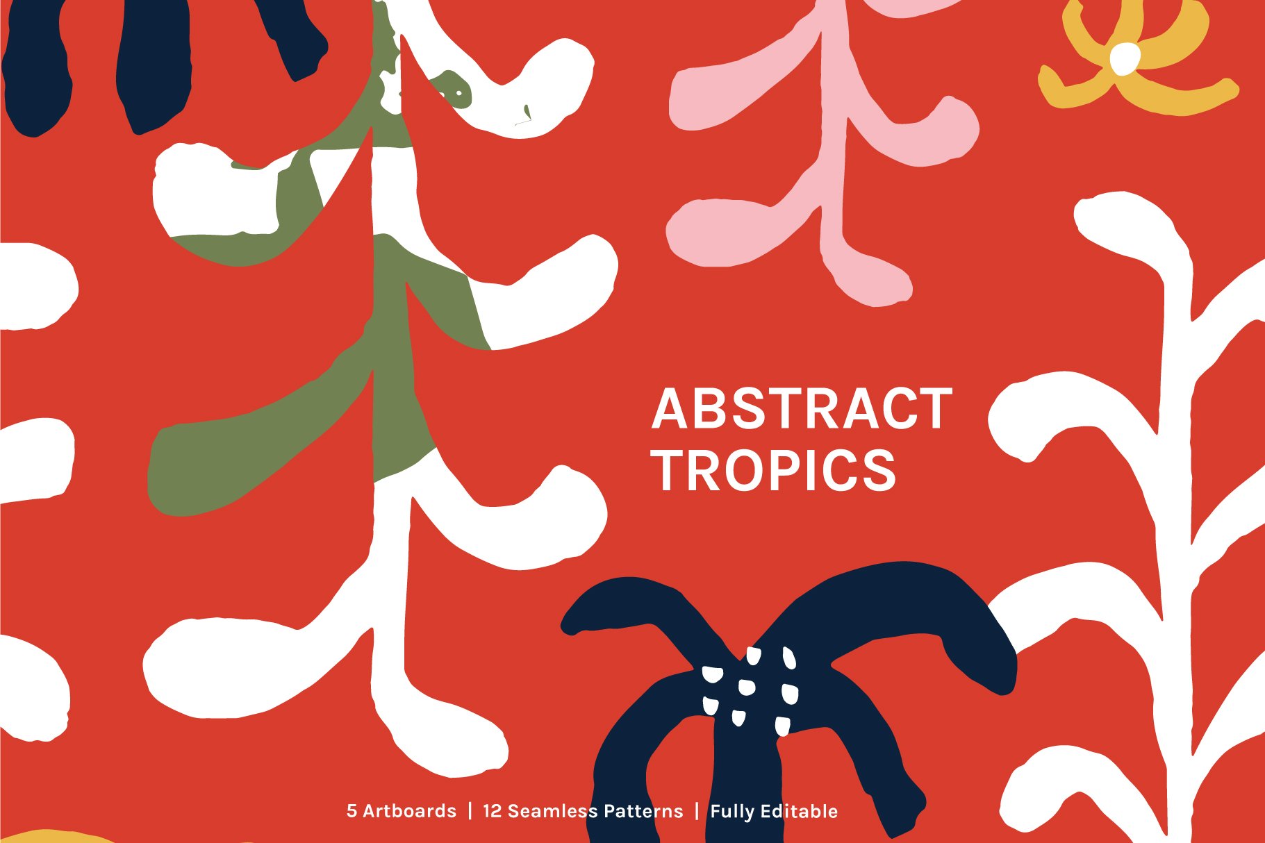 抽象热带涂鸦图案纹理 Abstract Tropics #2