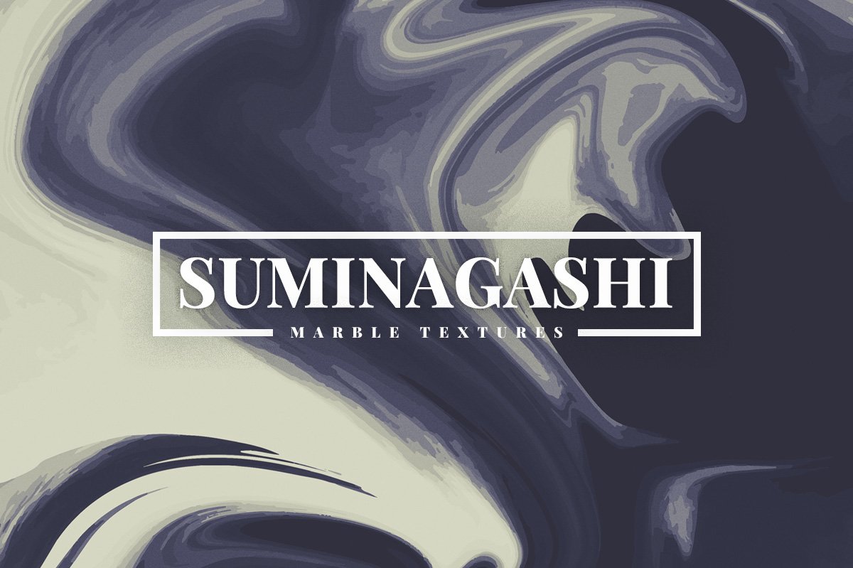 大理石材质背景纹理 Suminagashi Marble #