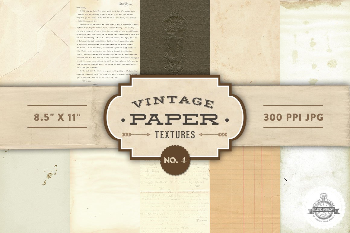 经典纸纹理 Vintage Paper Textures #