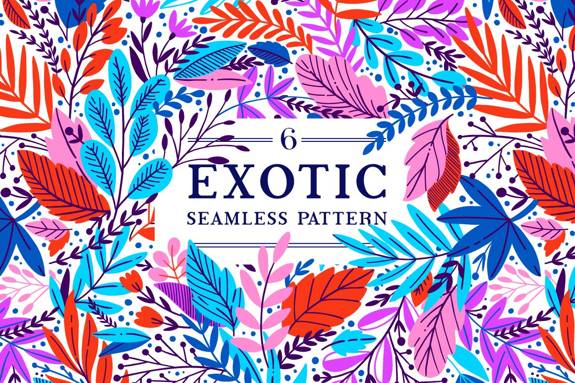 花卉图案背景纹理 6 Exotic patterns #28