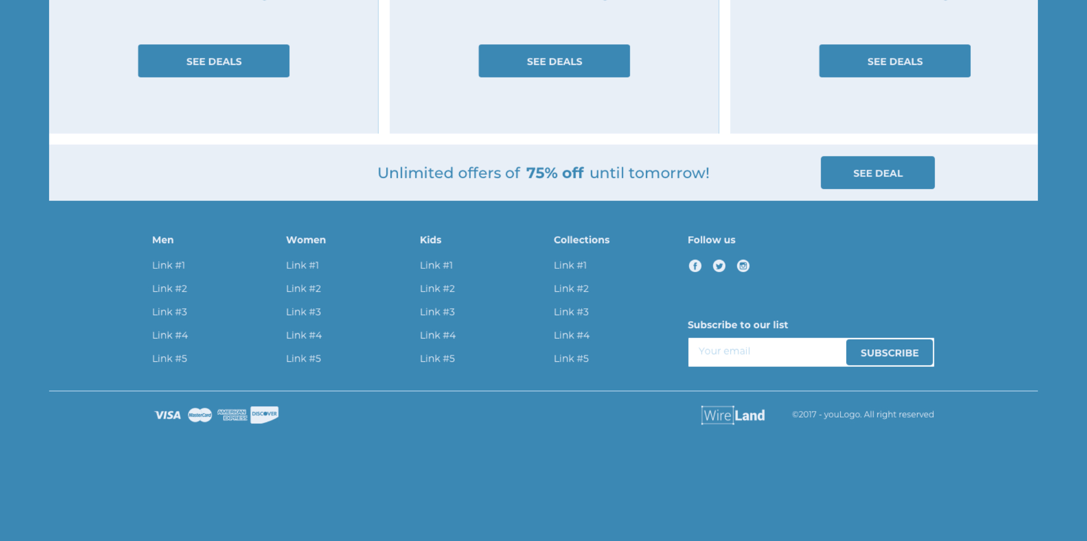 【Ecommerce篇】完整的电商网页平台线框原型库UI工具