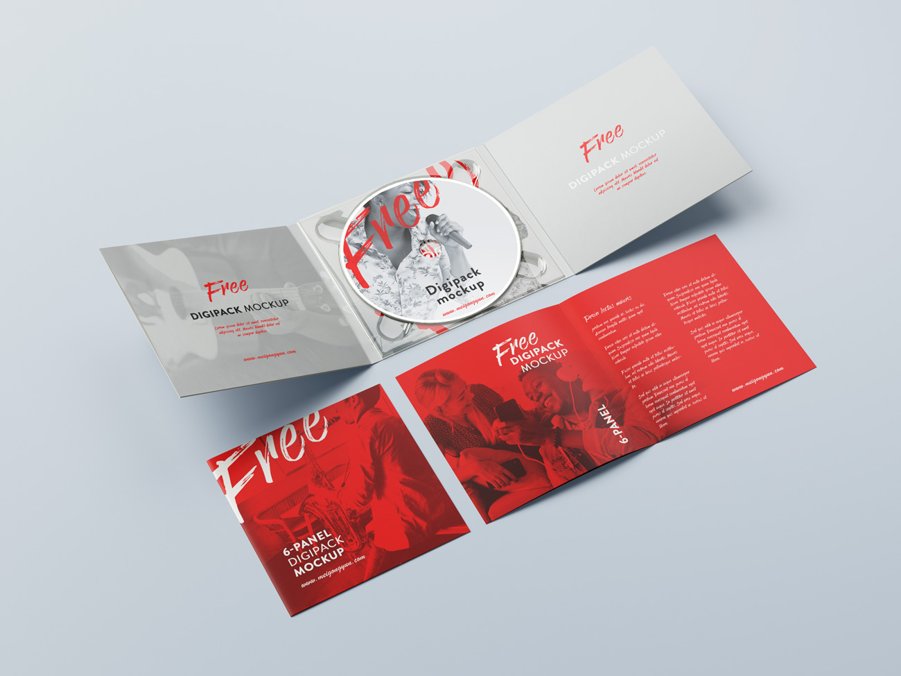 数码光盘音乐光碟CD设计品牌包装提案样机PSD模板素材 6
