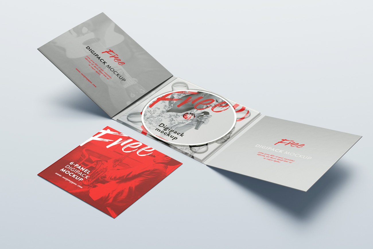 数码光盘音乐光碟CD设计品牌包装提案样机PSD模板素材 6