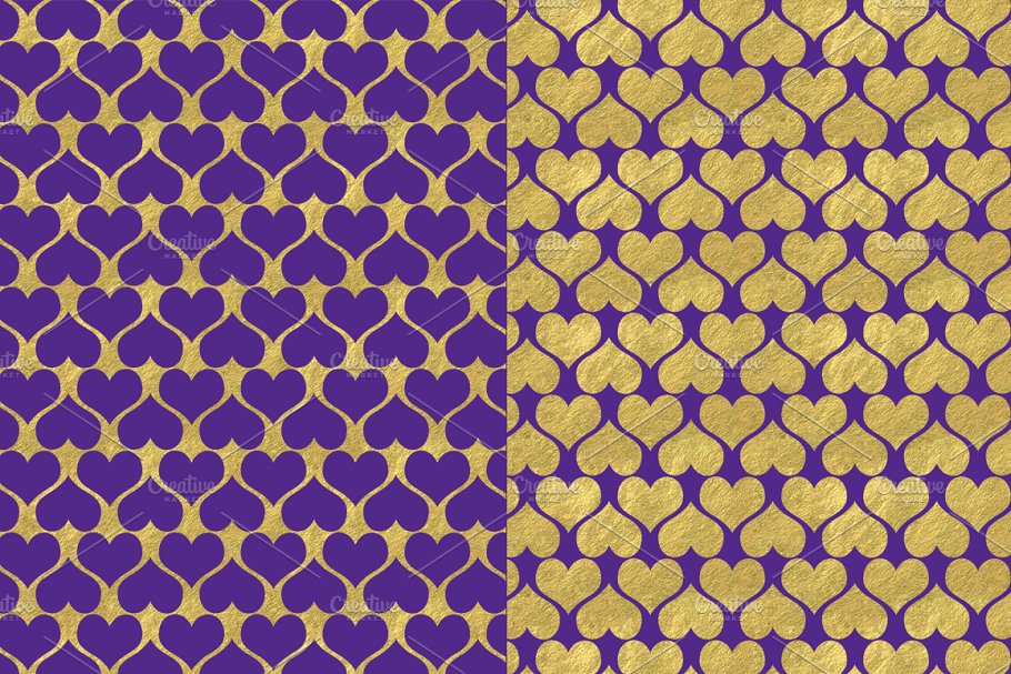 皇家紫色和金色背景纹理 Royal Purple #5202
