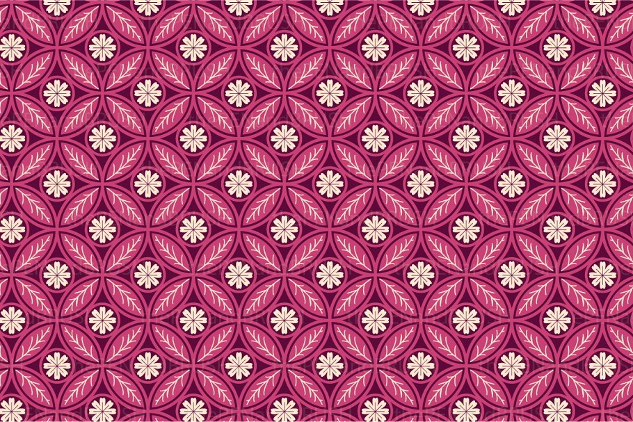 摩洛哥几何图案背景纹理 Moroccan Pink #564