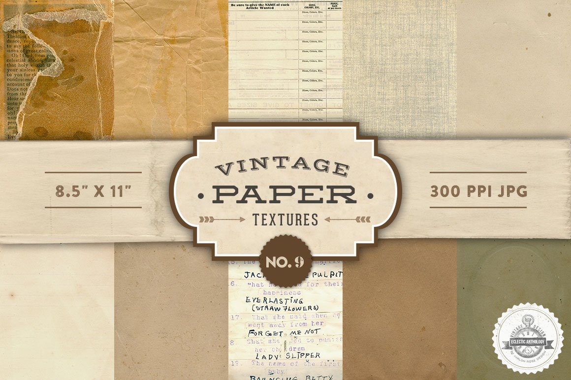 经典纸纹理 Vintage Paper Textures #