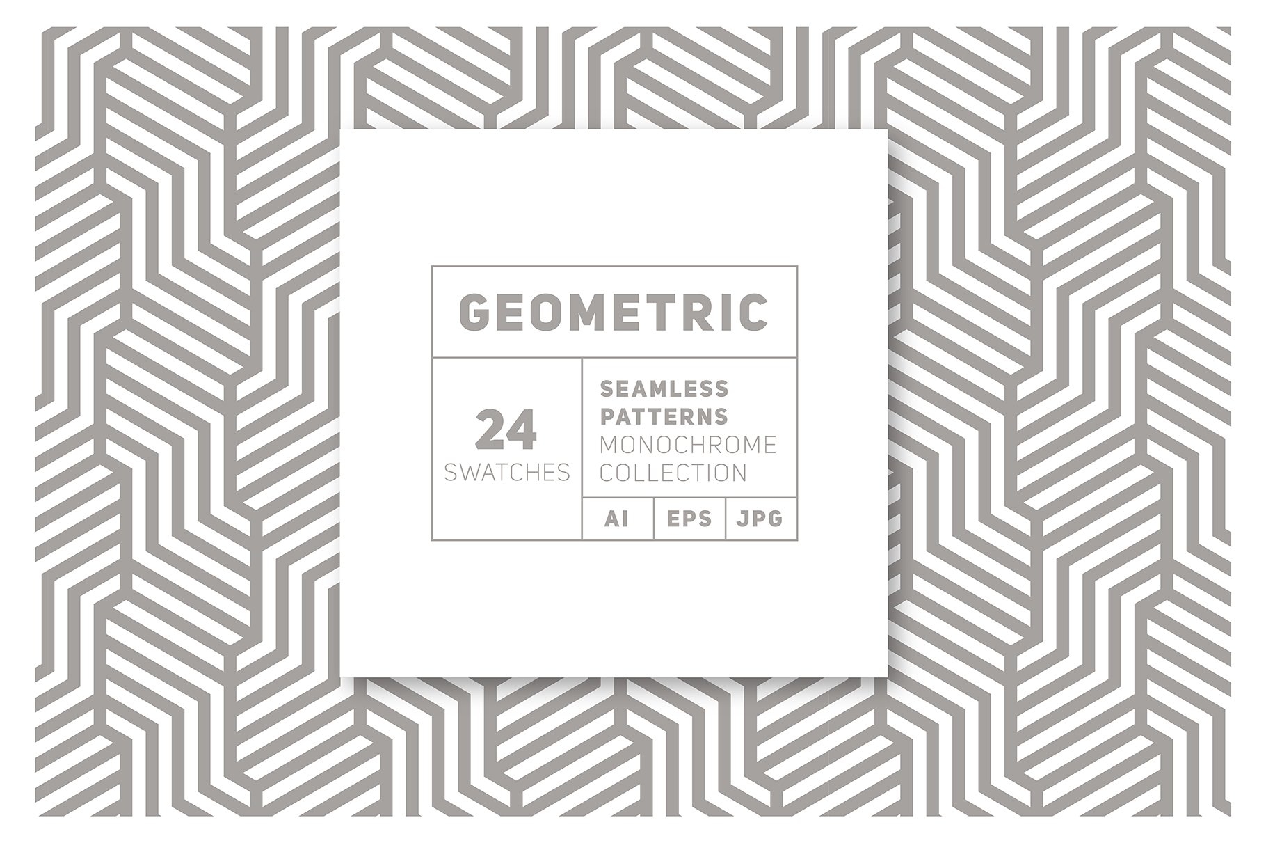 几何单色图案 24 Geometric Monochrome