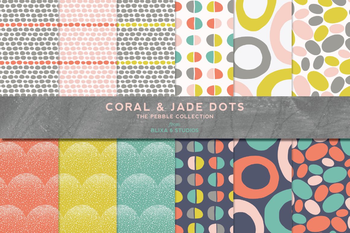点和圆圈相关的背景纹理素材 Coral  Jade #358