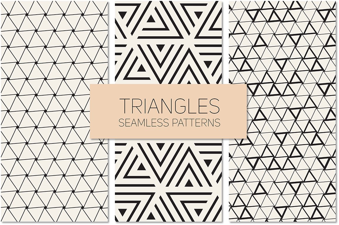 三角形无缝背景纹理素材 Triangles. Seamles