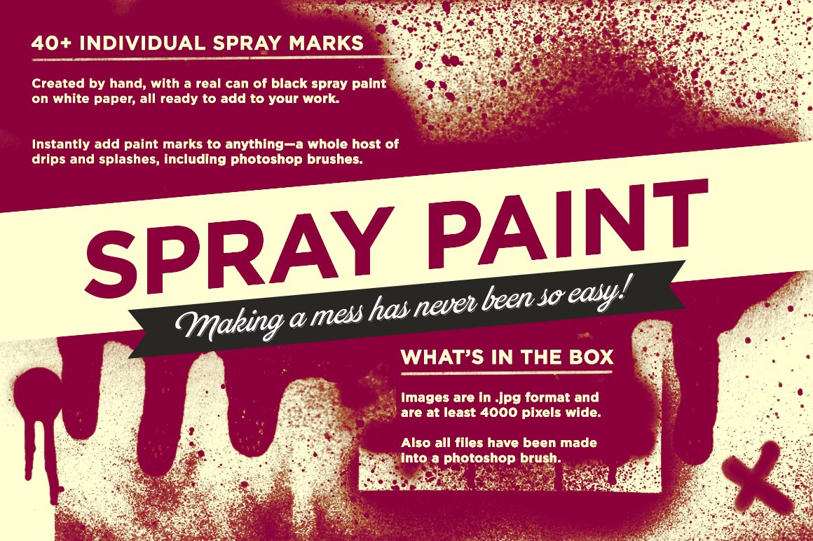 喷漆PS笔刷 Spray paint pack for ph