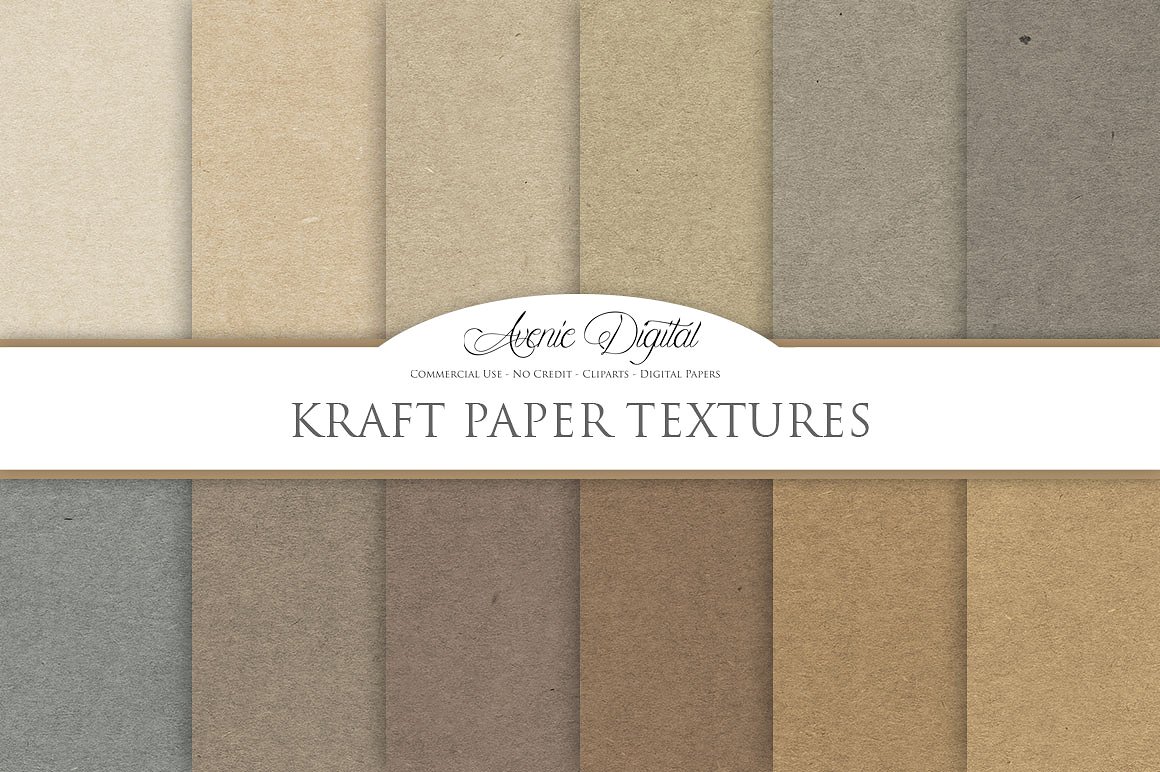 卡夫纸背景纹理素材 Kraft paper texture