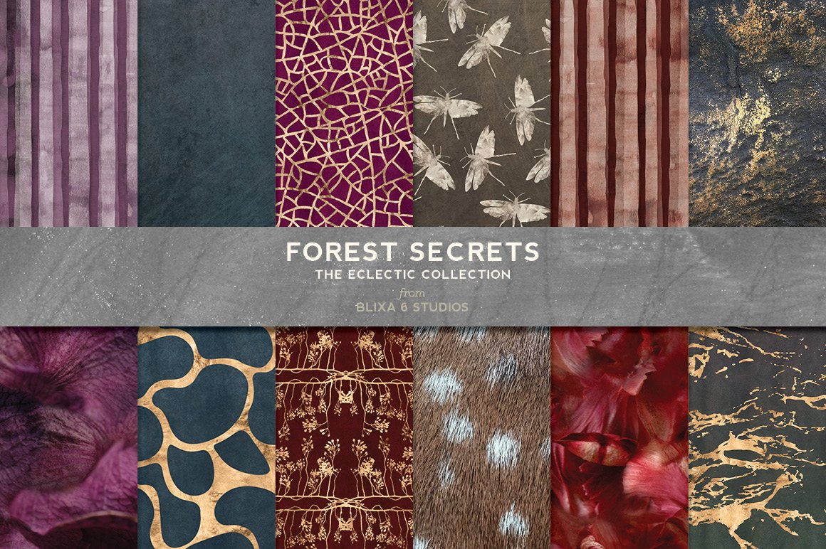 森林秘密林背景纹理素材 Forest Secrets #12