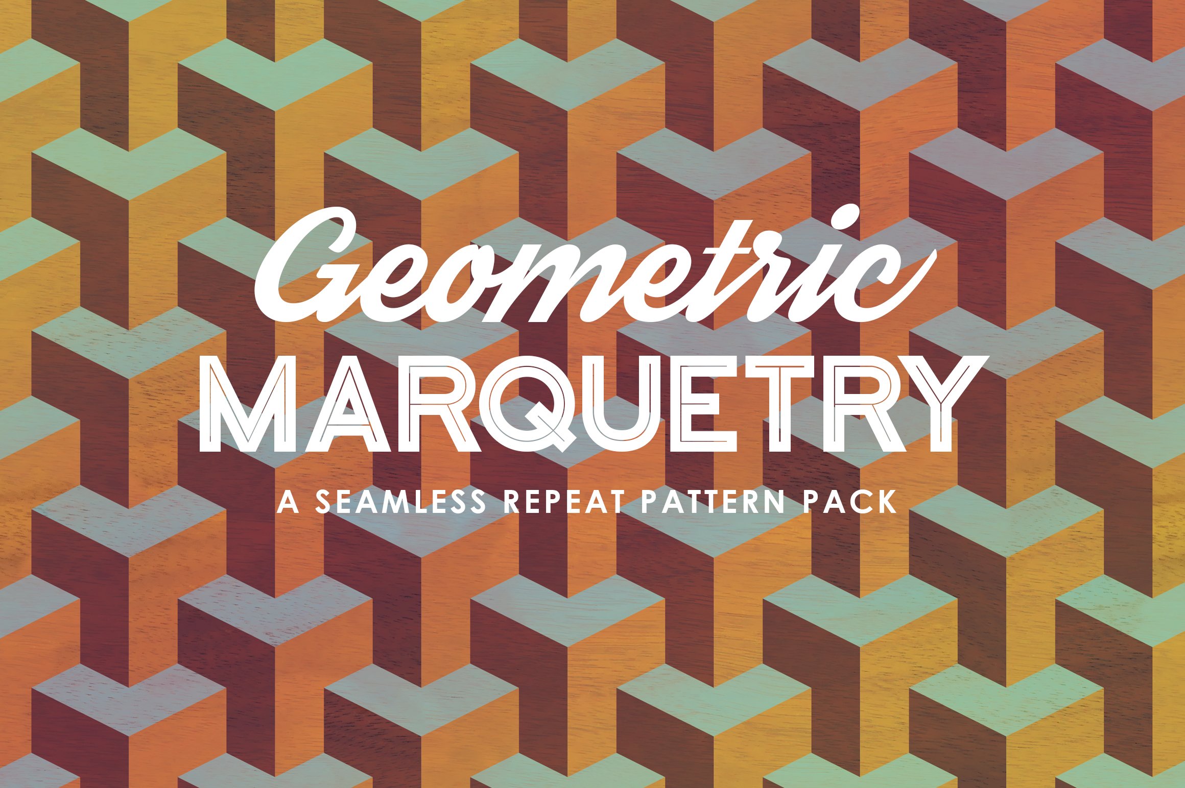 几何镶嵌模式背景纹理 Geometric Marquetry