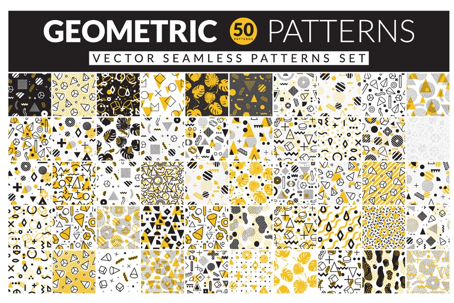 现代风格蜜蜂几何元素背景纹理GEOMETRIC #1476