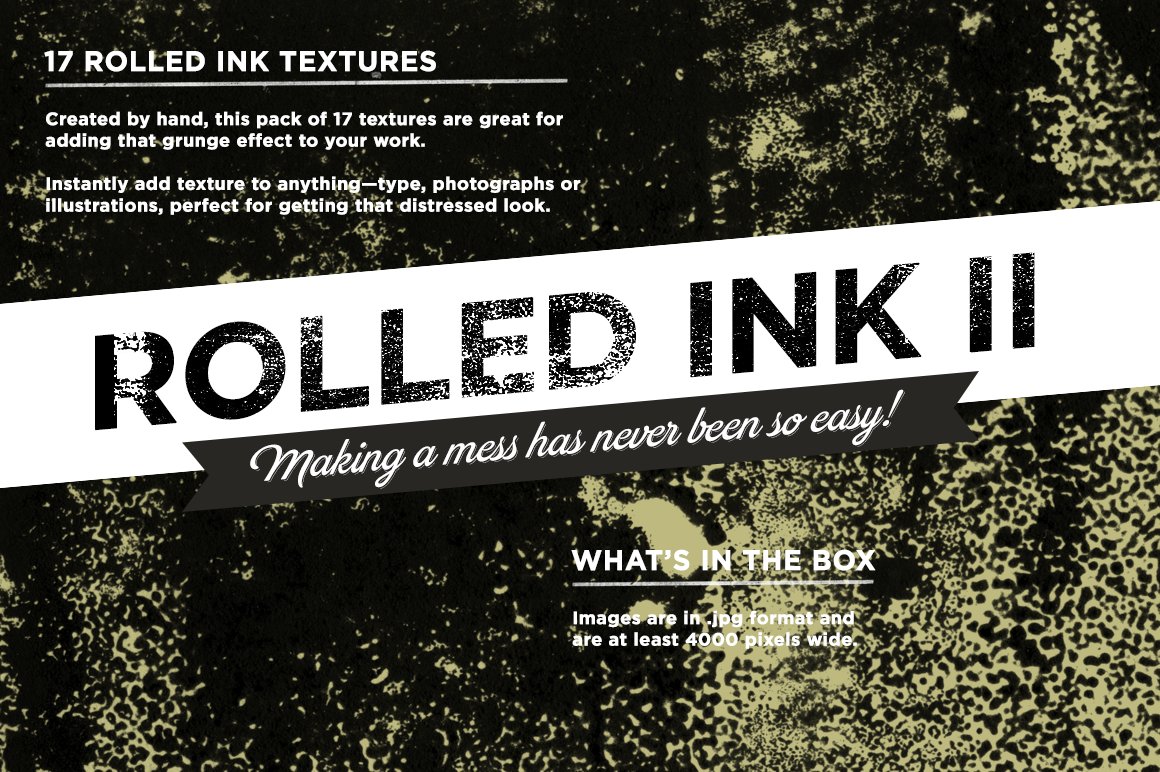滚动的墨水纹理II Rolled ink textures