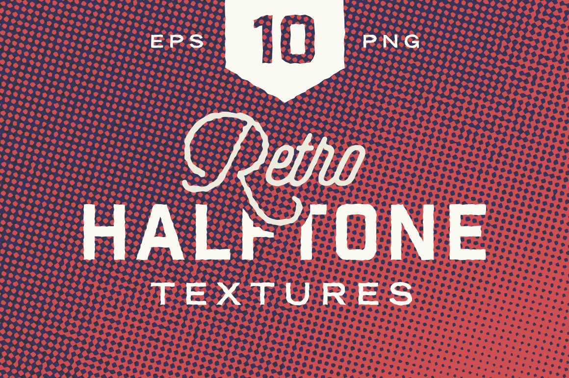 复古的半色调纹理 Retro Halftone Textur