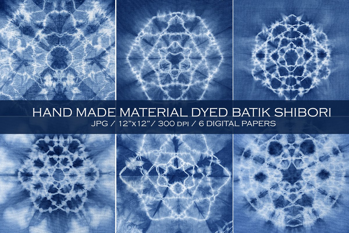 蜡染抽象背景纹理 Material dyed batik.