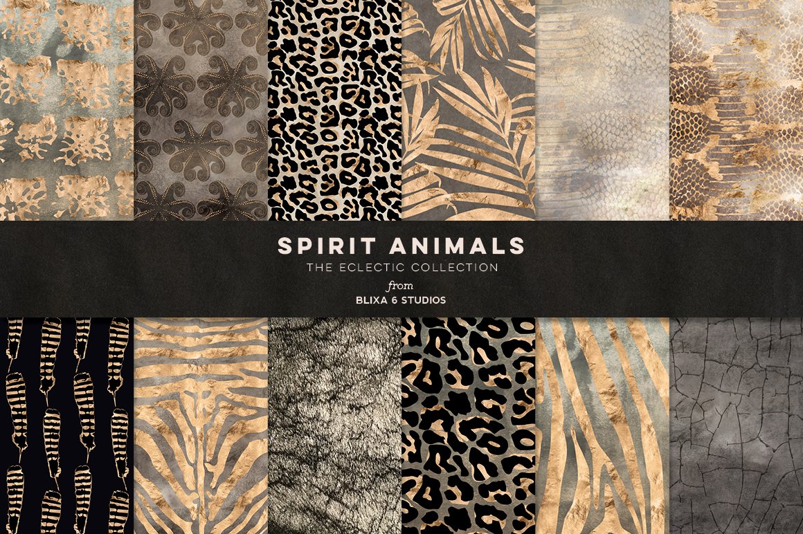 动物金色皮肤纹理合集 Spirit Animals Gold