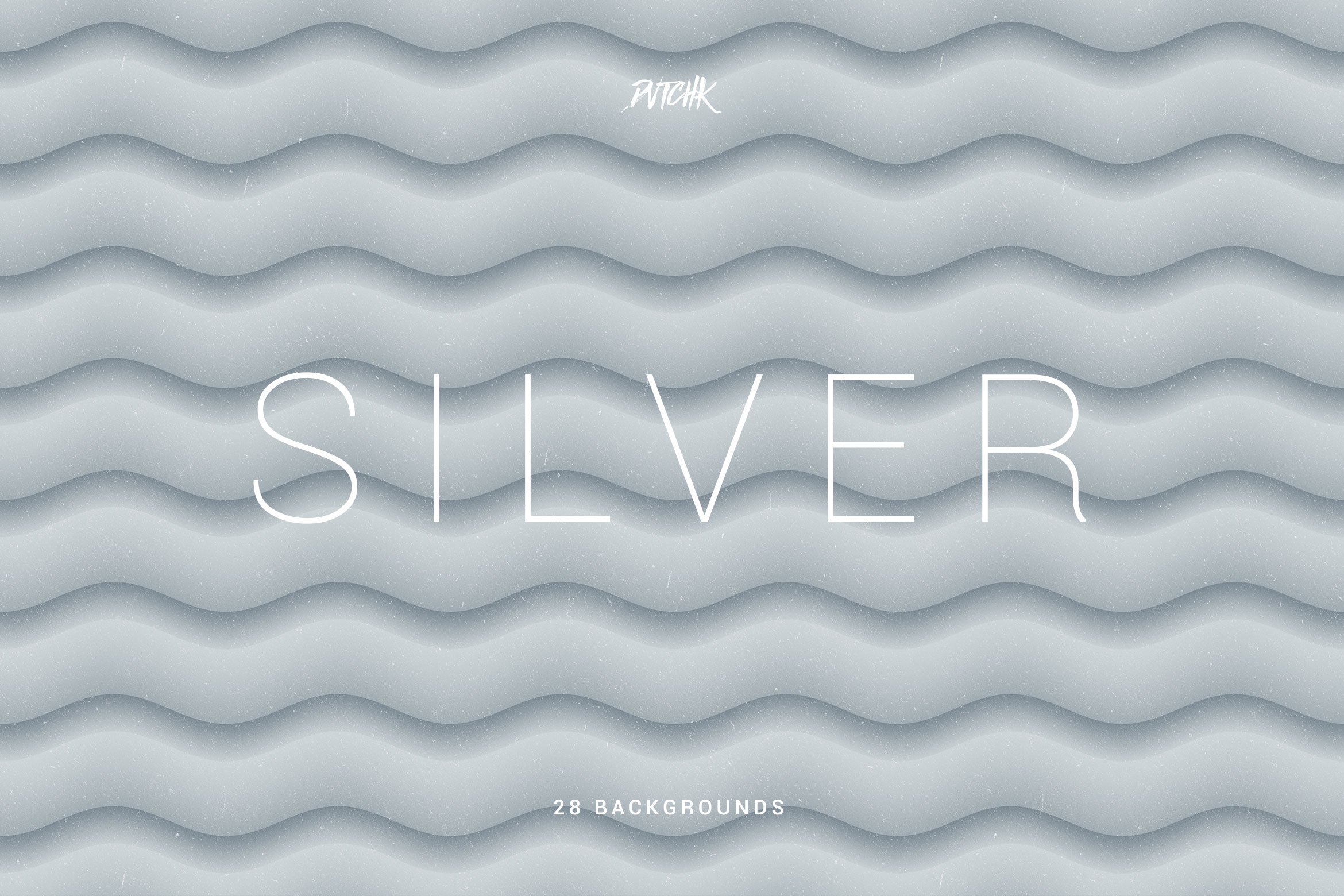 银色柔和抽象波纹背景Silver Soft Abstract