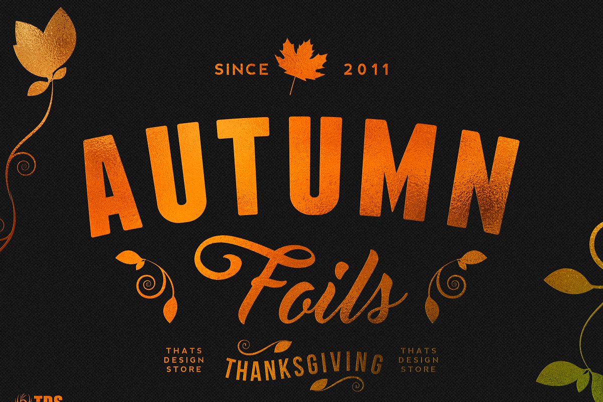 12个秋季风格的纹理背景素材 12 Autumn Foil