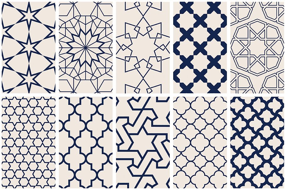 几何图形艺术背景纹理素材 Islamic Art #1701