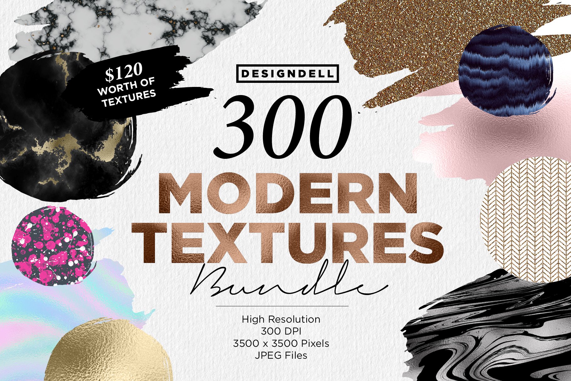 300个现代的背景纹理素材包 Modern Textures
