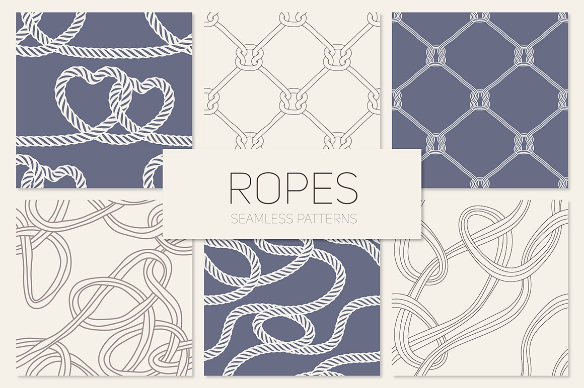 绳子无缝背景纹理素材 Ropes. Seamless #23