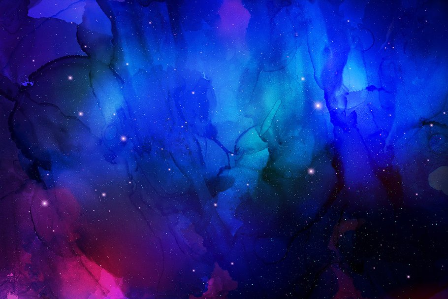 绘画背景纹理素材 Nebula Ink Background