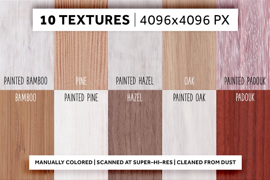 木纹油漆地板背景纹理  10 Hires-Textures