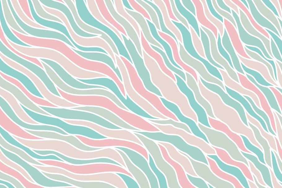 不规则波浪无缝背景纹理 Waves Seamless #93