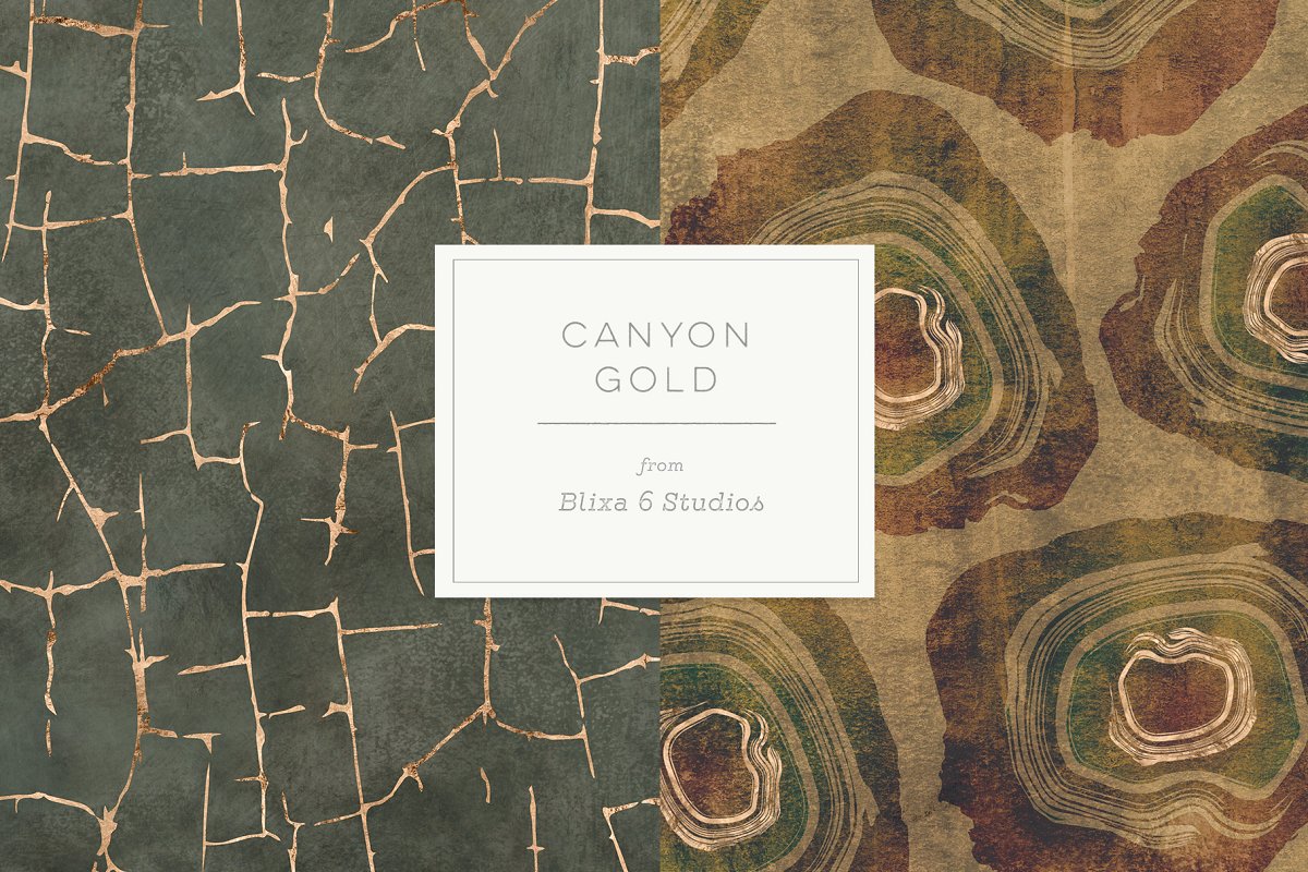 烫金背景纹理 Canyon Gold Palm Snake