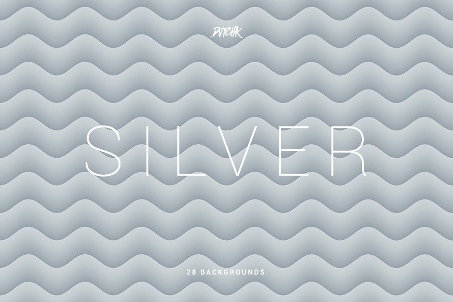 银色柔和抽象波纹背景Silver Soft Abstract