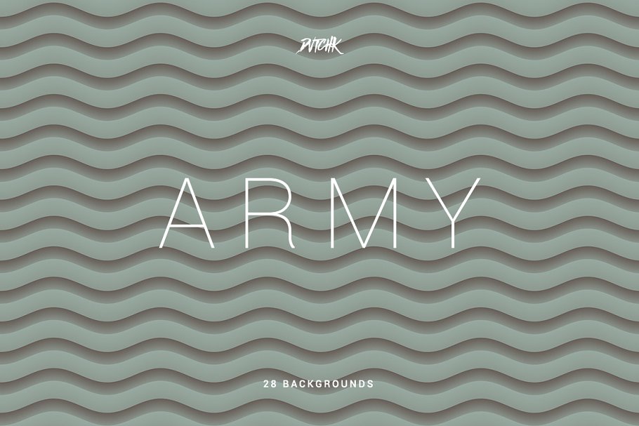 军绿色柔和抽象波纹背景 Army  Soft Abstrac