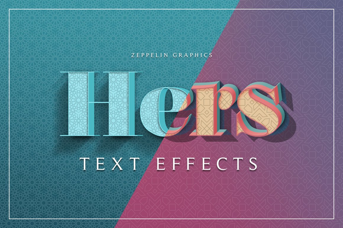 3D立体图层样式 Hers 3D Text Effects
