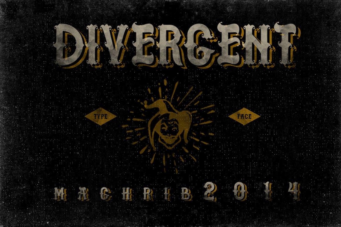 梦幻复古设计字体 MGH Divergent #23400