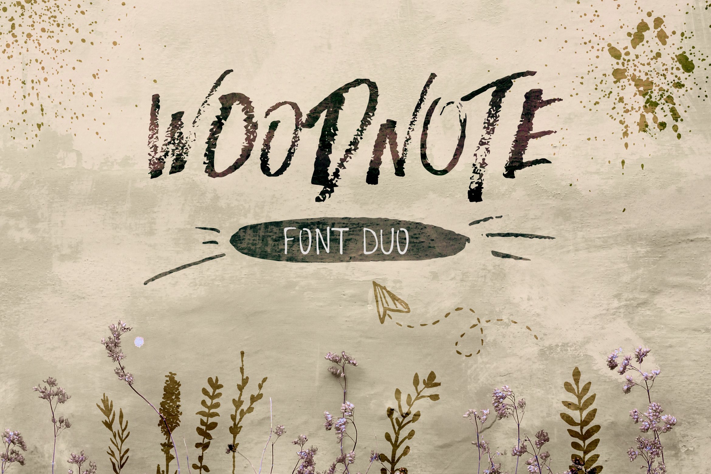 个性手写书法字体 Woodnote Font Duo #22