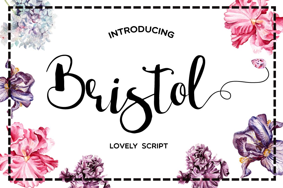 漂亮的手写字体 Bristol Script Font #6