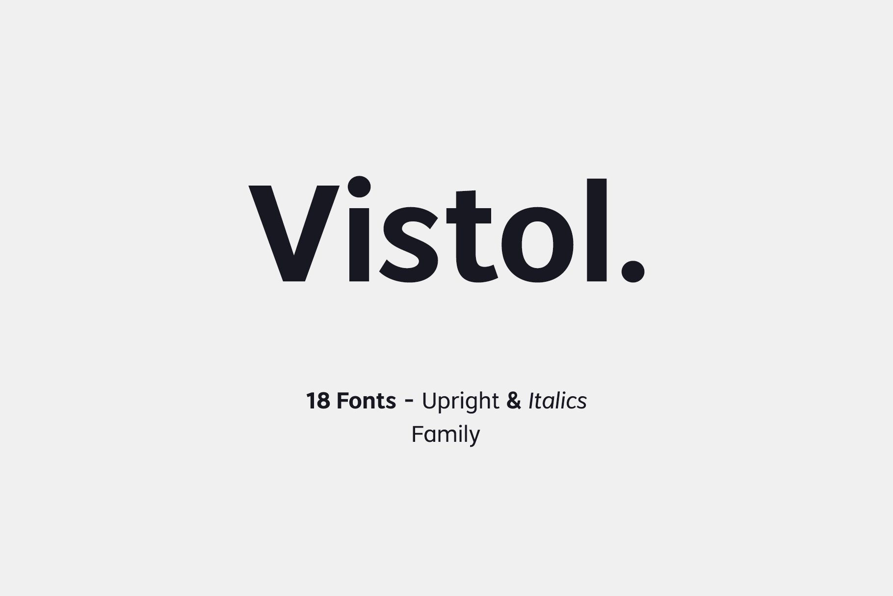多用途的的无衬线字体系列Vistol Sans Latin
