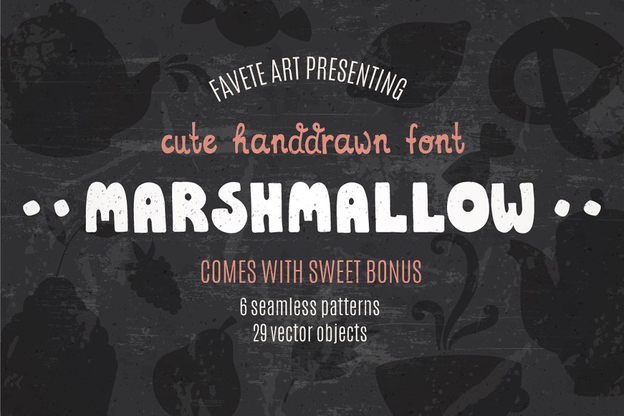 可爱的手绘字体设计 Marshmallow Cute #26