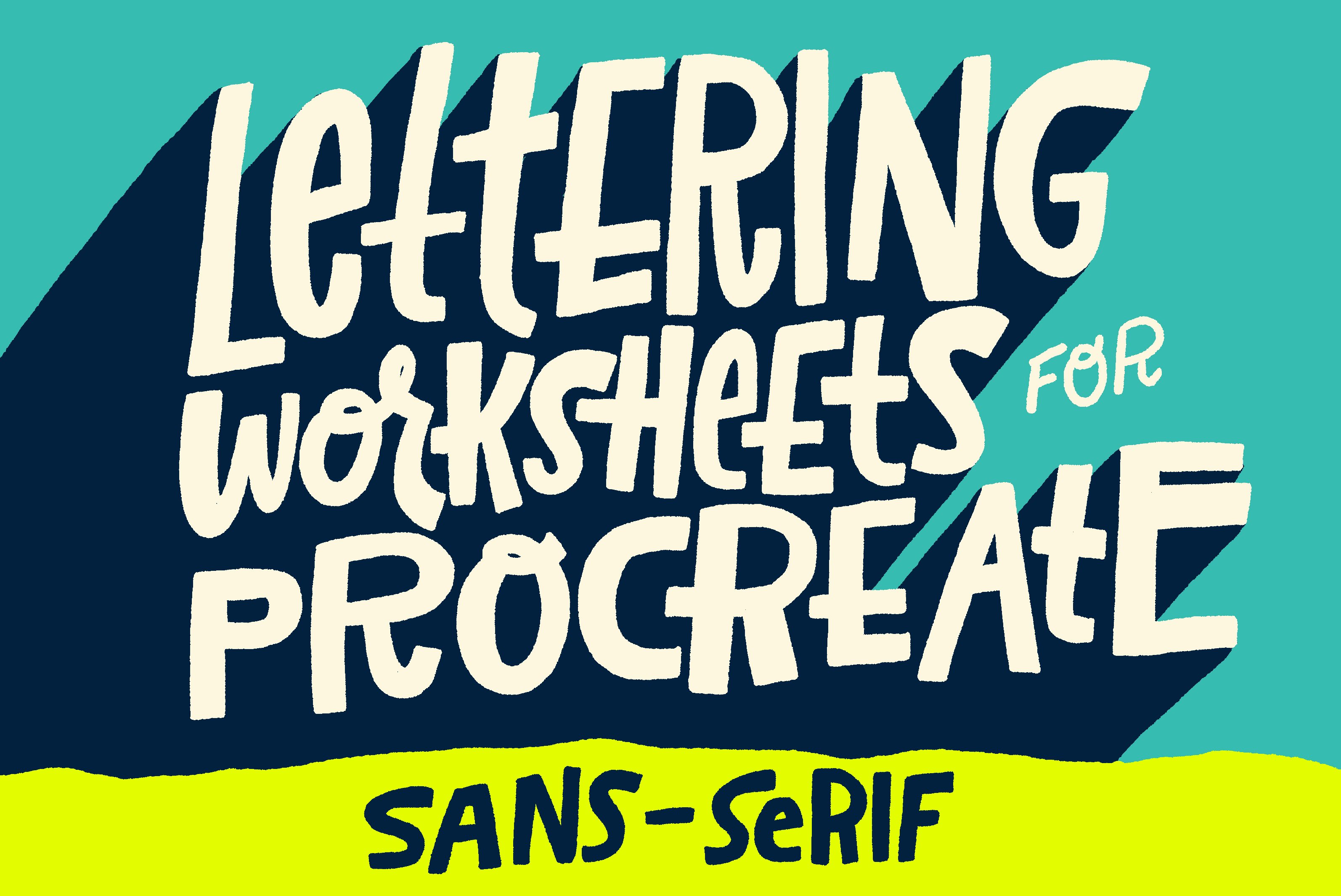 无衬线投影字体 Sans-Serif Lettering