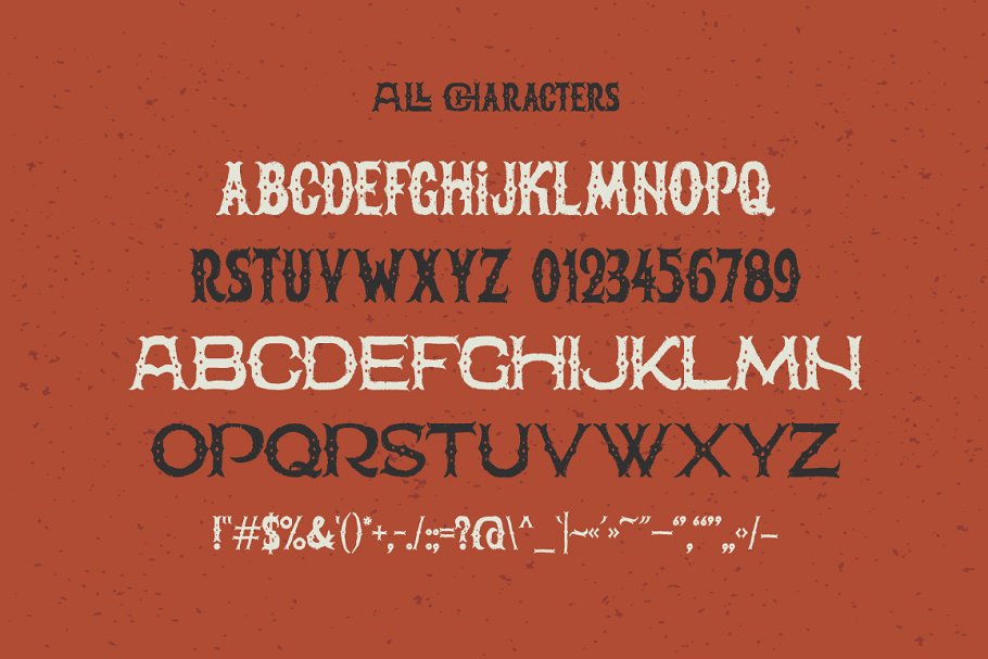 经典趣味小丑字体 Vintage typeface #623