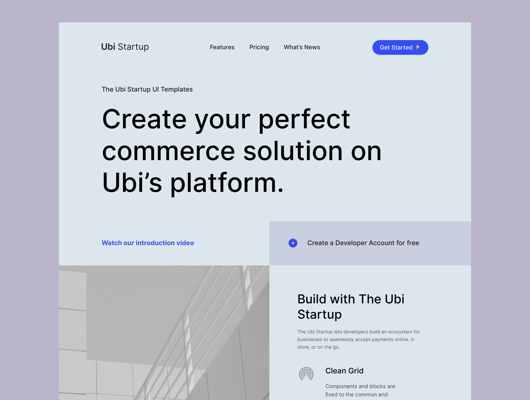 Ubi启动模板设计素材Ubi Startup Templat