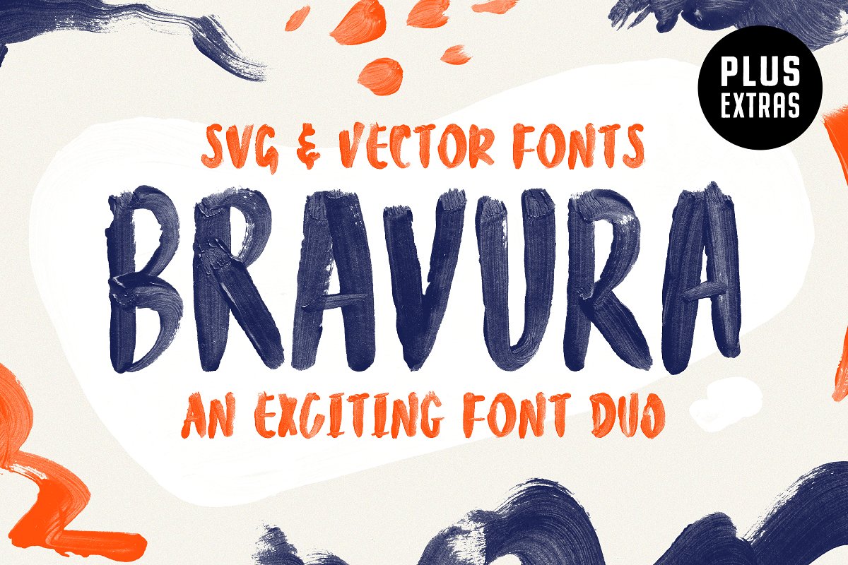 大胆的SVG字体 Bravura SVG Font Duo