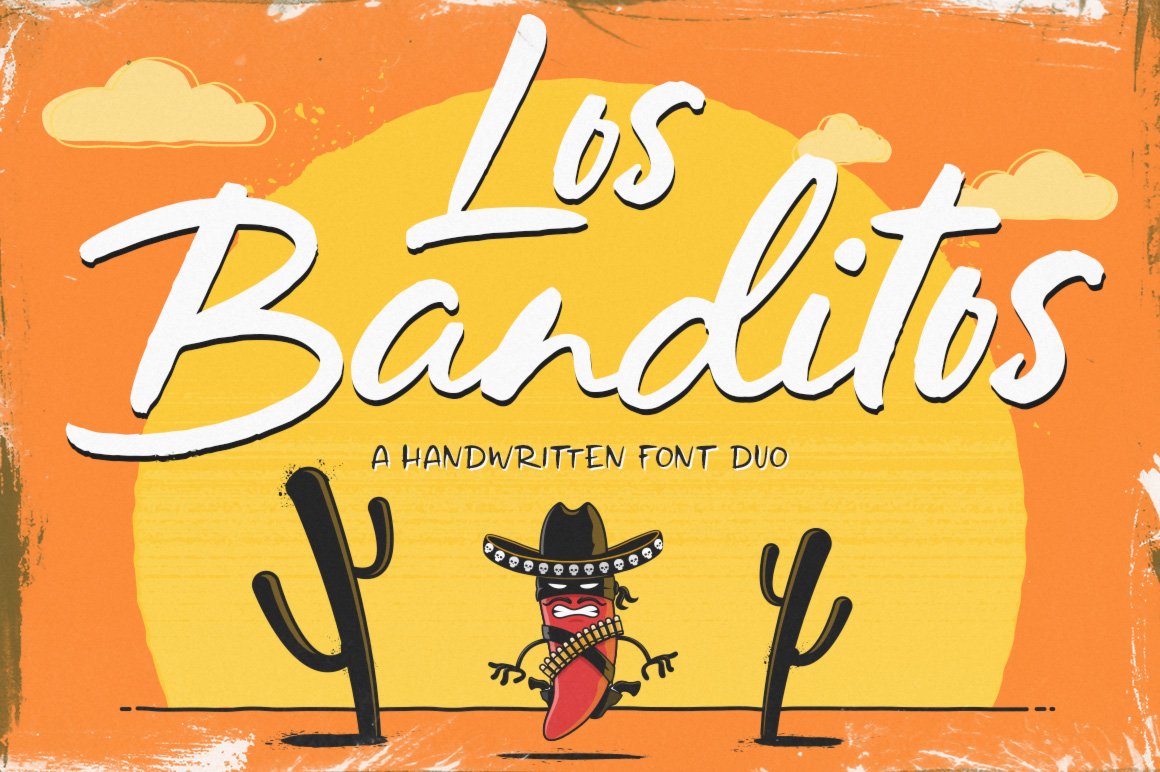10沙漠风格字体 Los Banditos – Font D