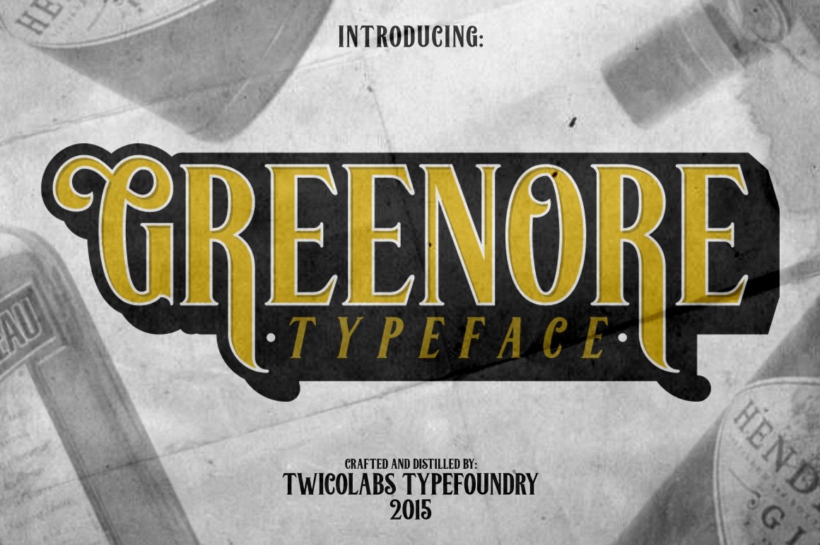 格里诺尔风格字体 Greenore #382913