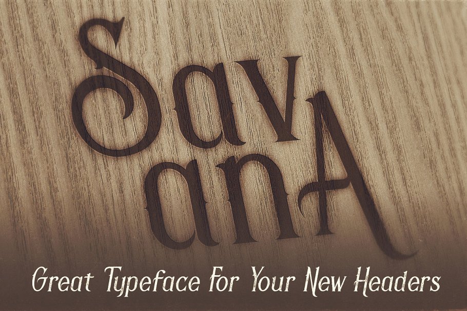 故事风格的字体 Savana – 6 Display Fon