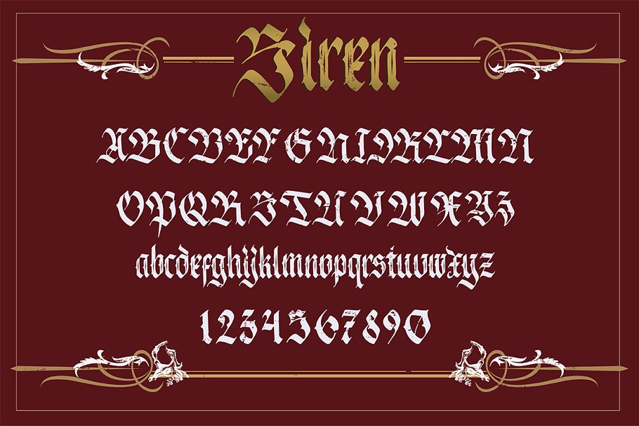 哥特字体 Siren #413512