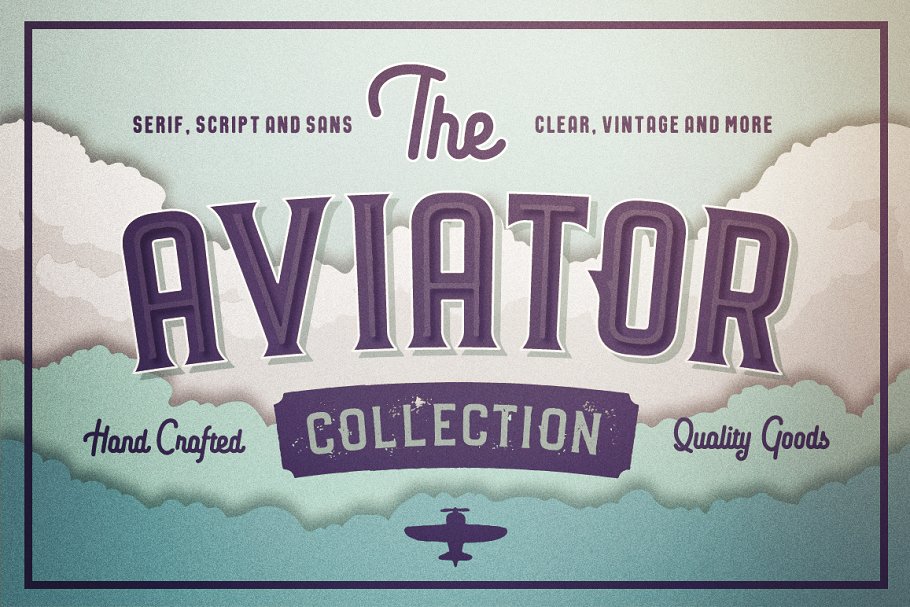 飞行员字体集 The Aviator Font Collec