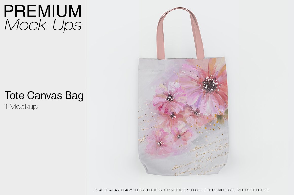 时尚女士环保袋设计样机Tote Canvas Bag #2