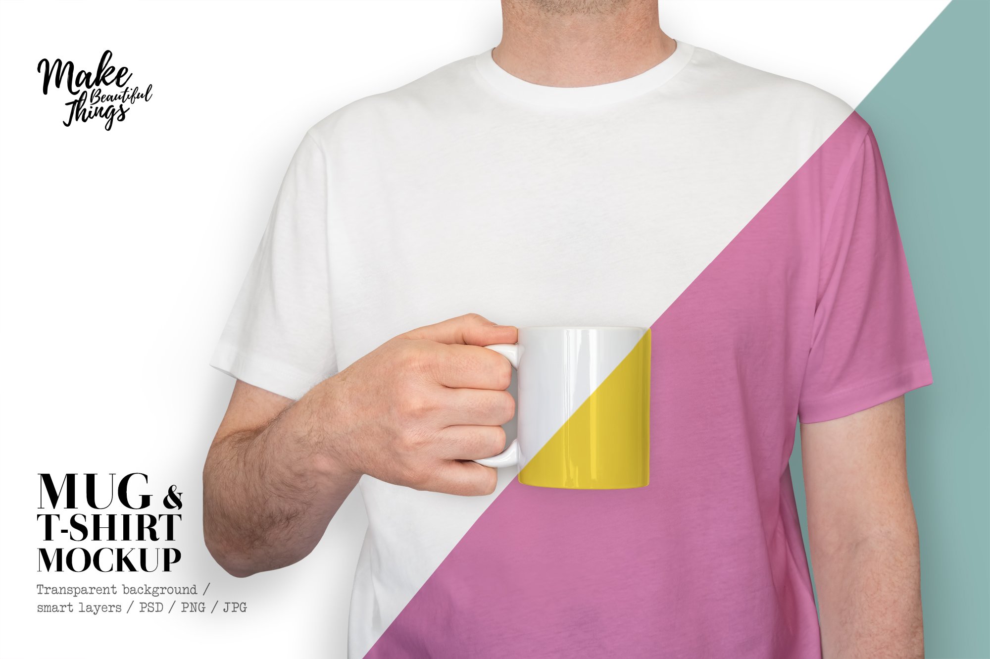 极简设计马克杯可编辑的T恤样机Mug mockup #376